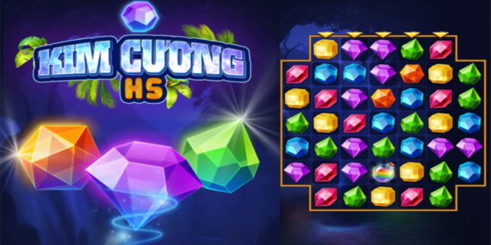 Xếp hình kim cương - chơi đơn giản mà thú vị