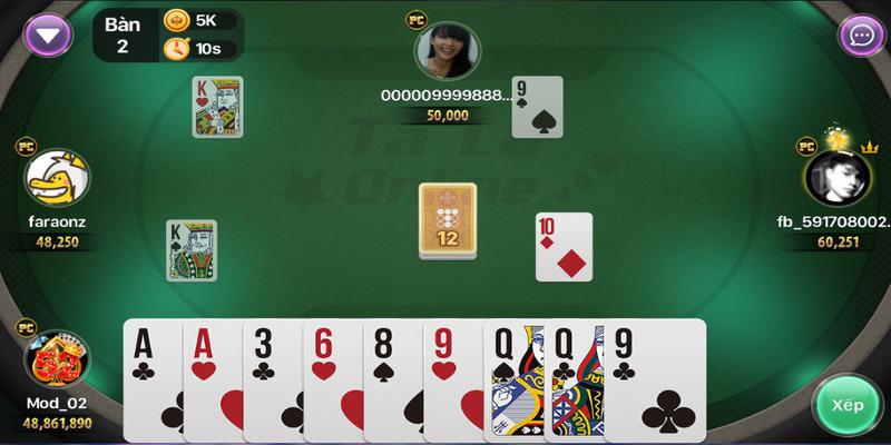 Game phỏm có cách đánh đơn giản 