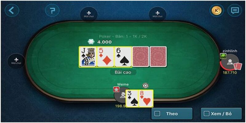 Một số quy định quan trọng trong game bài poker